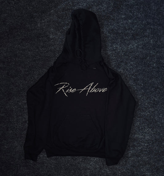 RISE ABOVE CHEETAH PRINT HOODIE